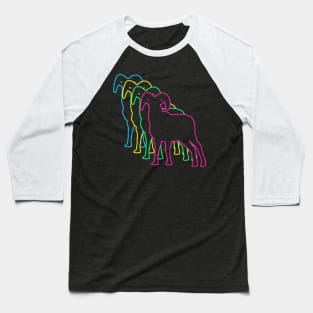 Goat 80s Neon Baseball T-Shirt